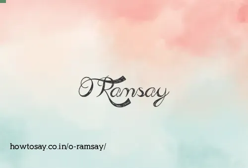 O Ramsay