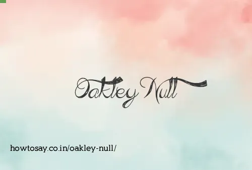 Oakley Null