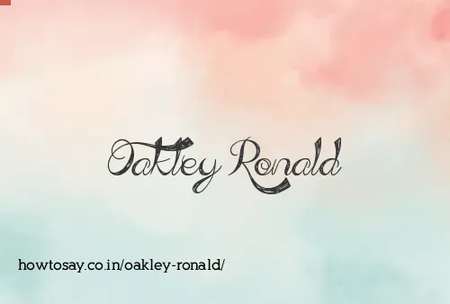 Oakley Ronald