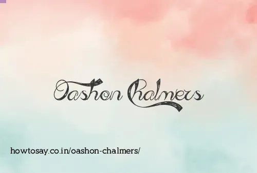 Oashon Chalmers
