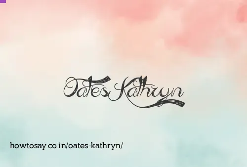 Oates Kathryn