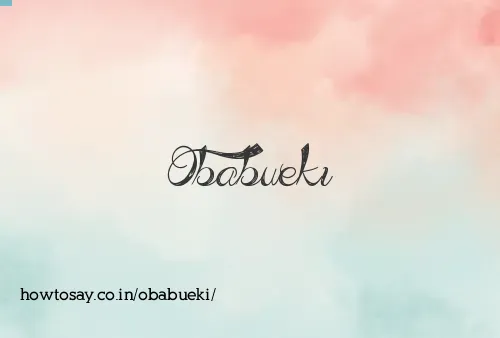 Obabueki