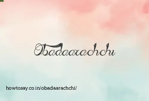 Obadaarachchi
