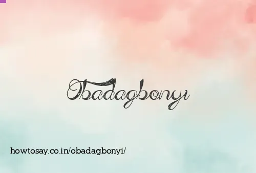 Obadagbonyi