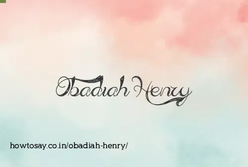 Obadiah Henry