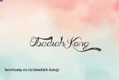 Obadiah Kong