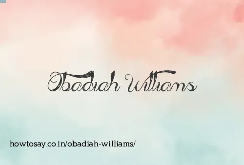 Obadiah Williams