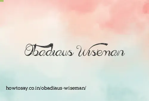 Obadiaus Wiseman