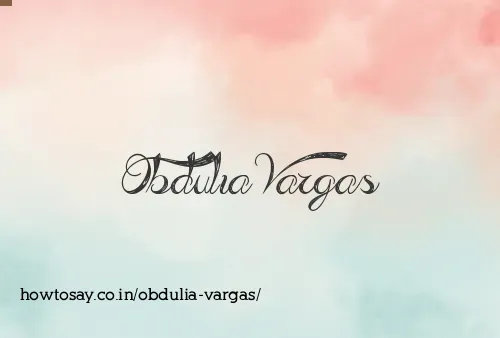 Obdulia Vargas