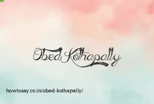 Obed Kothapally