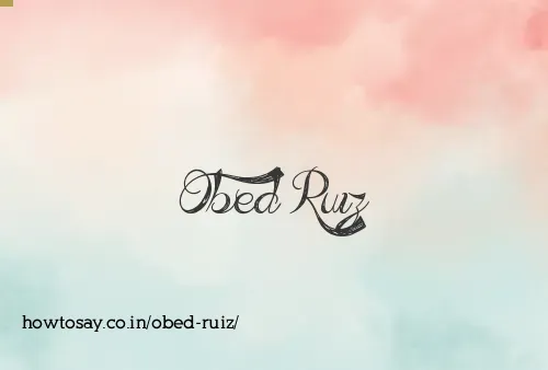 Obed Ruiz