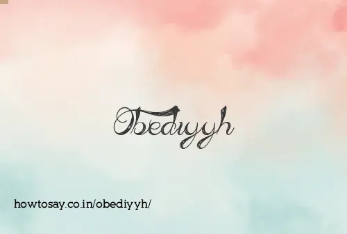 Obediyyh