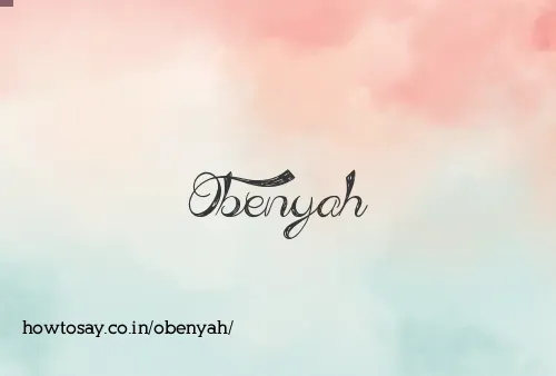 Obenyah