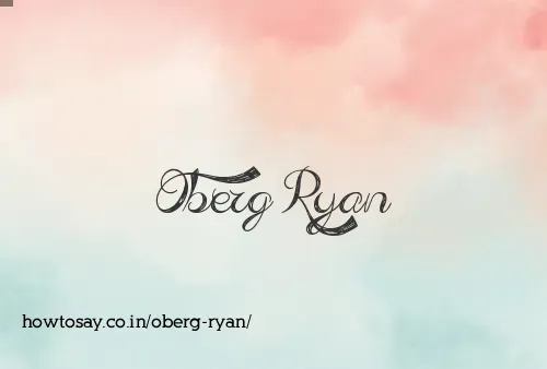 Oberg Ryan