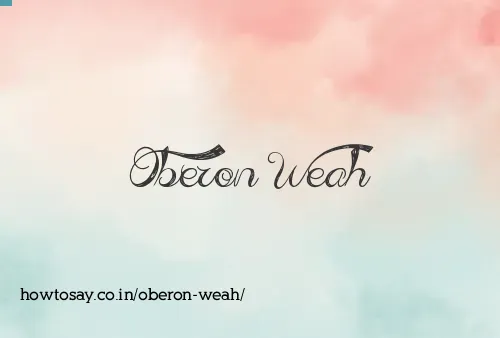 Oberon Weah
