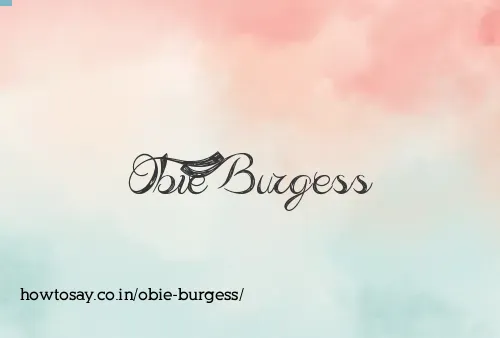 Obie Burgess