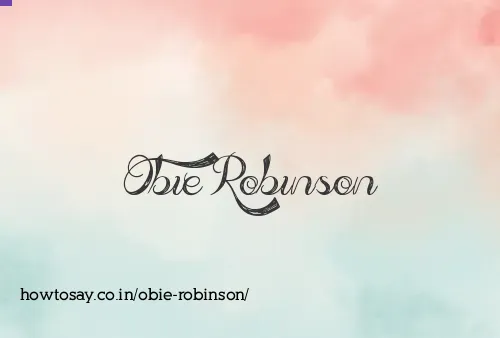 Obie Robinson