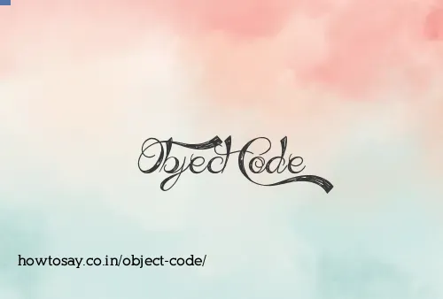 Object Code