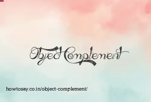 Object Complement