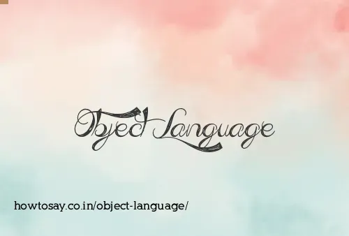 Object Language