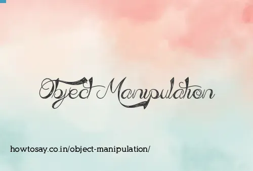 Object Manipulation