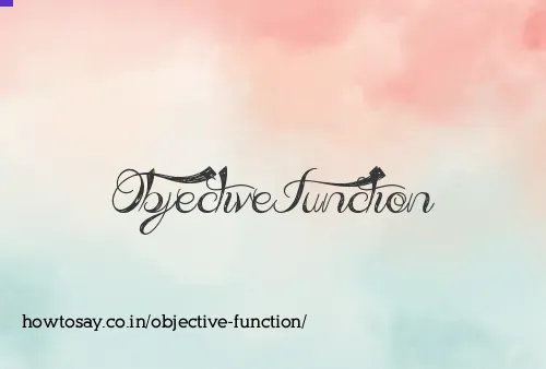Objective Function