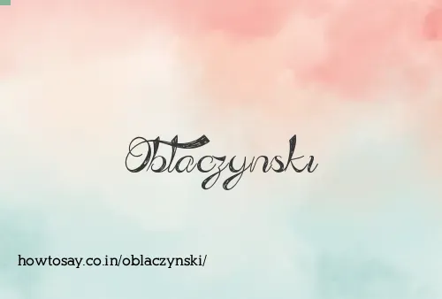 Oblaczynski