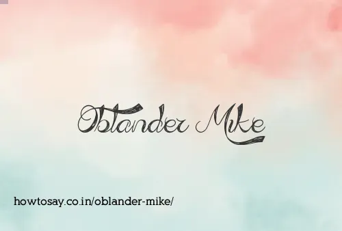 Oblander Mike