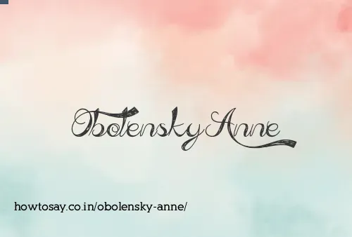 Obolensky Anne