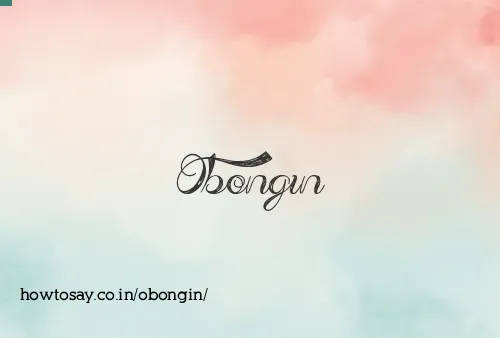 Obongin