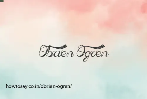 Obrien Ogren