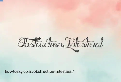 Obstruction Intestinal