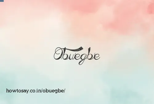Obuegbe