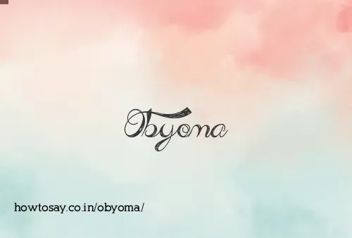 Obyoma