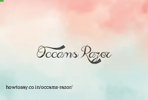 Occams Razor
