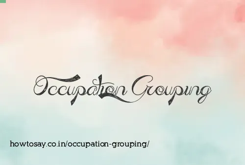 Occupation Grouping