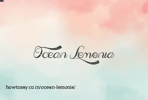 Ocean Lemonia