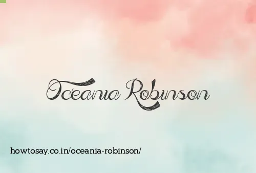 Oceania Robinson