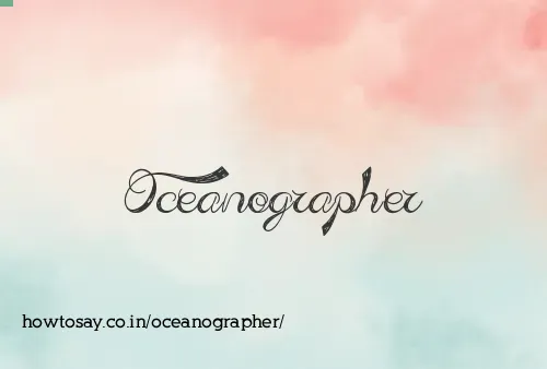 Oceanographer