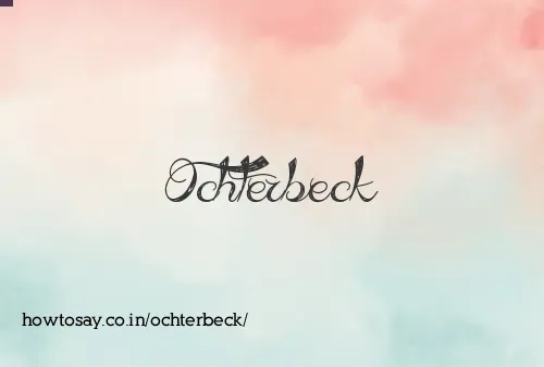 Ochterbeck