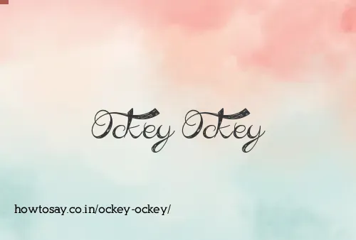 Ockey Ockey