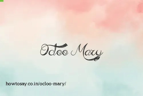 Ocloo Mary