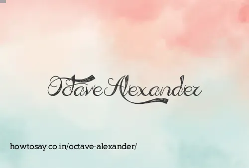 Octave Alexander