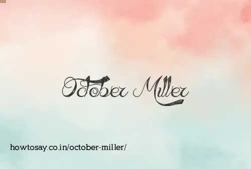 October Miller