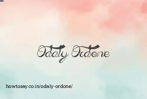 Odaly Ordone