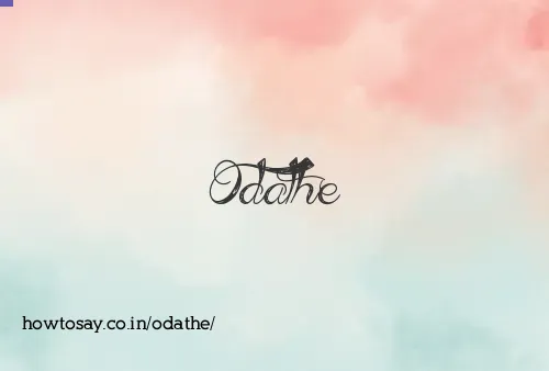 Odathe