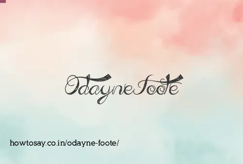 Odayne Foote