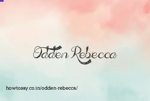 Odden Rebecca