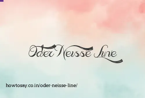 Oder Neisse Line