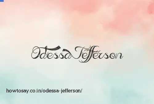 Odessa Jefferson